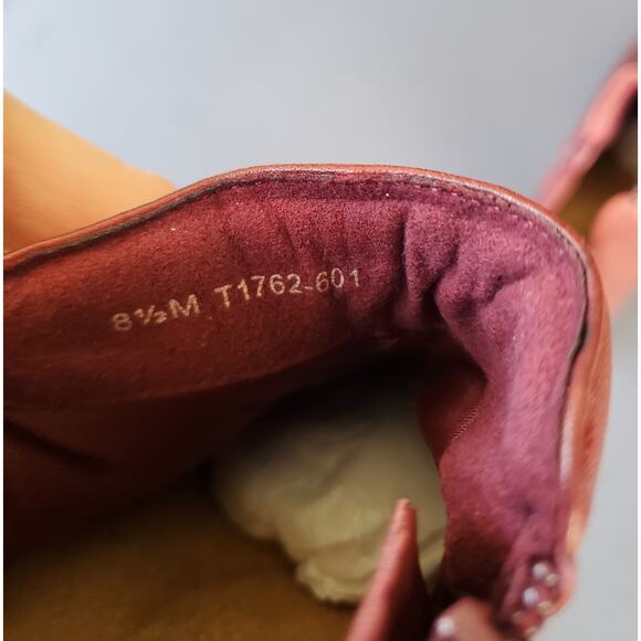 Trotters Ankle Boots brown/rust size 8.5 comfort boots booties leather NEW - Picture 6 of 7